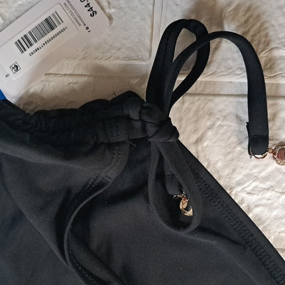 Anne Cole Side Tie Black Bikini Swim Bottoms XL - Picture 6 of 10